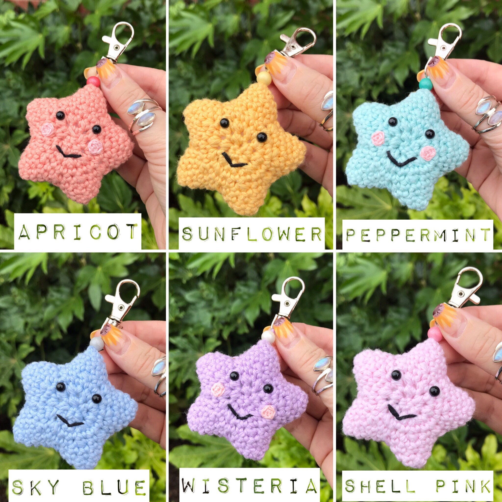 Star bag charm keyrings - Image 2