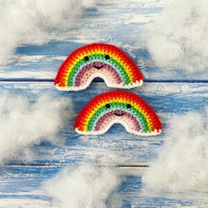 Mini rainbow - hanging decoration - crochet rainbow - rainbow decor - made to order