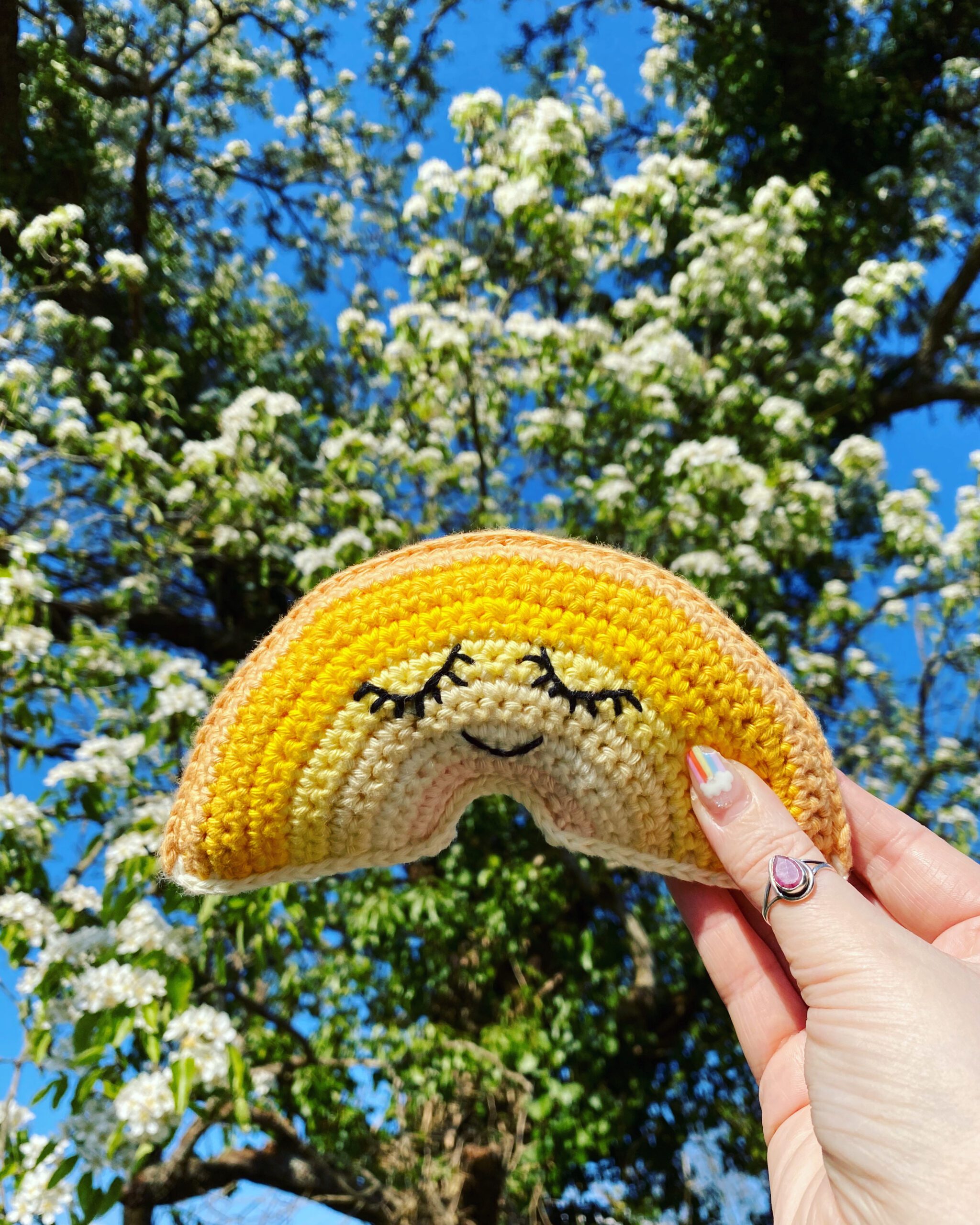 Yellow sunny rainbow
