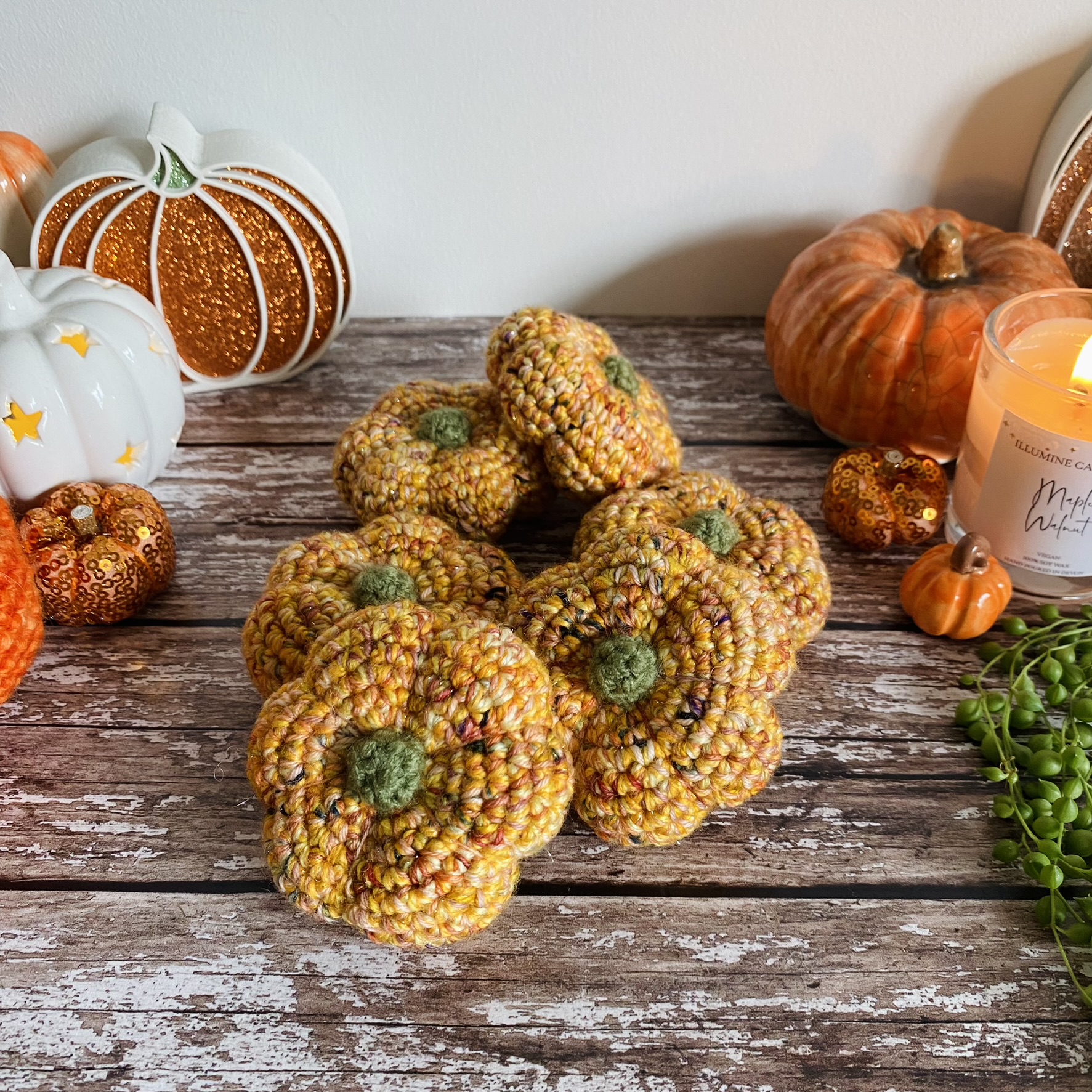 Hand-dyed sparkle pumpkins - Image 8