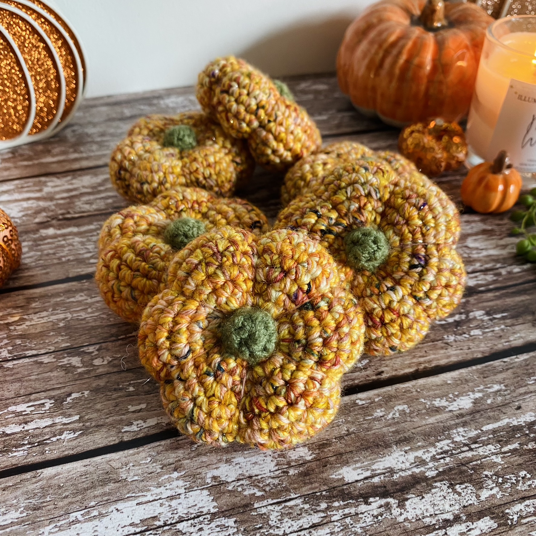 Hand-dyed sparkle pumpkins - Image 7