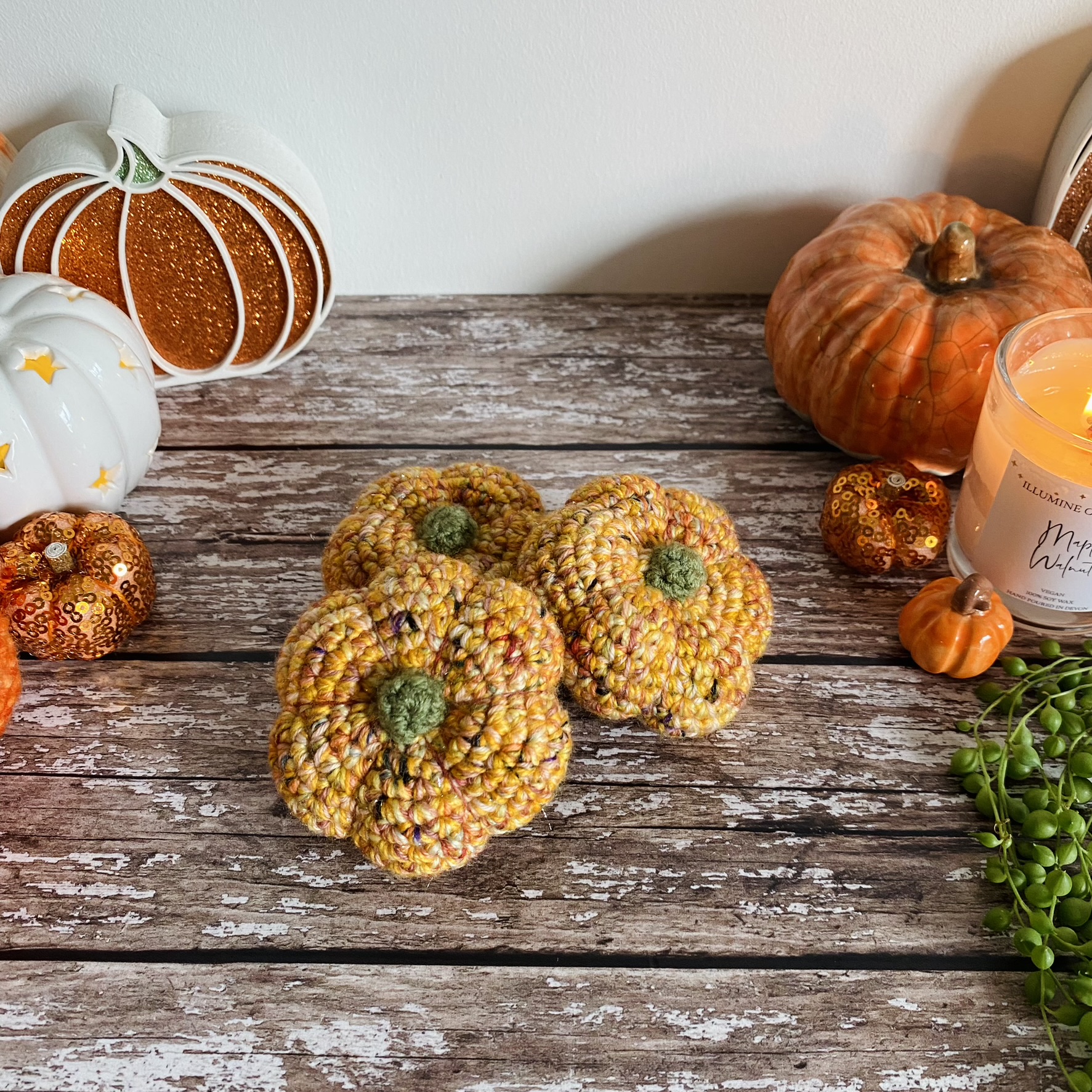 Hand-dyed sparkle pumpkins - Image 6