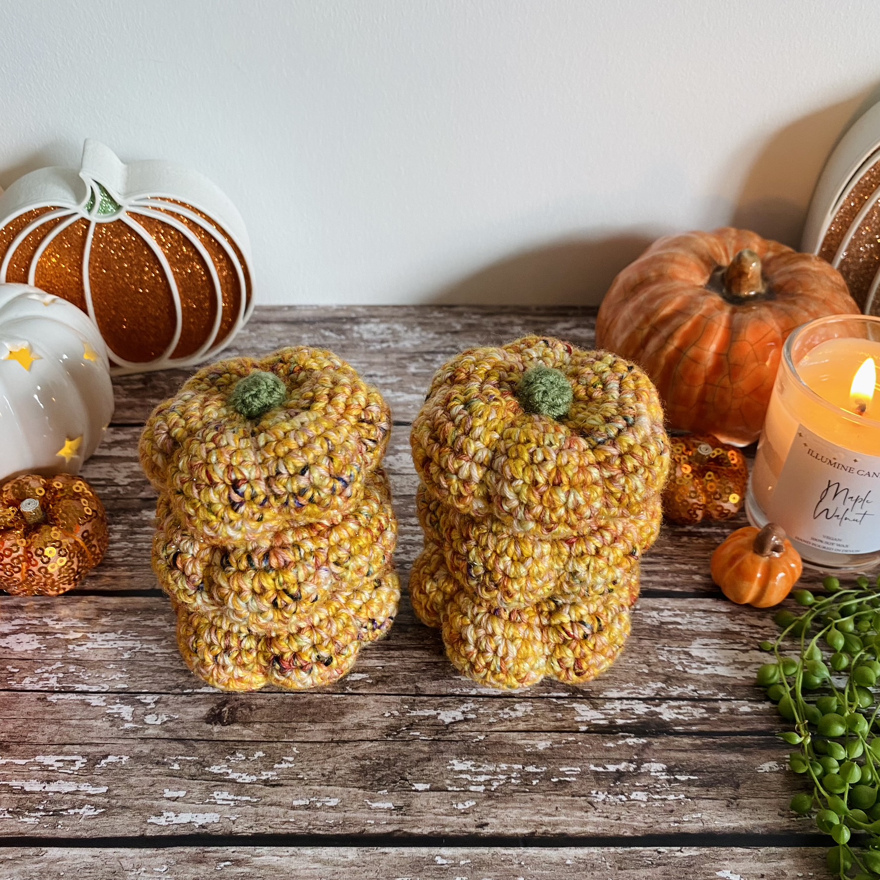 Hand-dyed sparkle pumpkins - Image 2