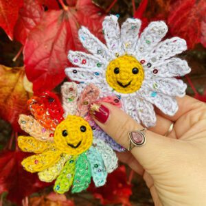 Sequin Daisies