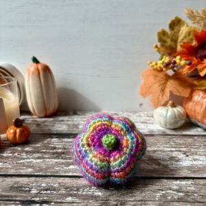 Small rainbow pumpkin
